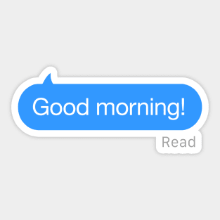 Good Morning Text Sticker